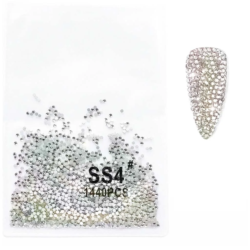 WD Micro Crystalized Rhine Stones Διακοσμητικά Στρας Νυχιών Ιριδίζοντα SS4 1440pcs