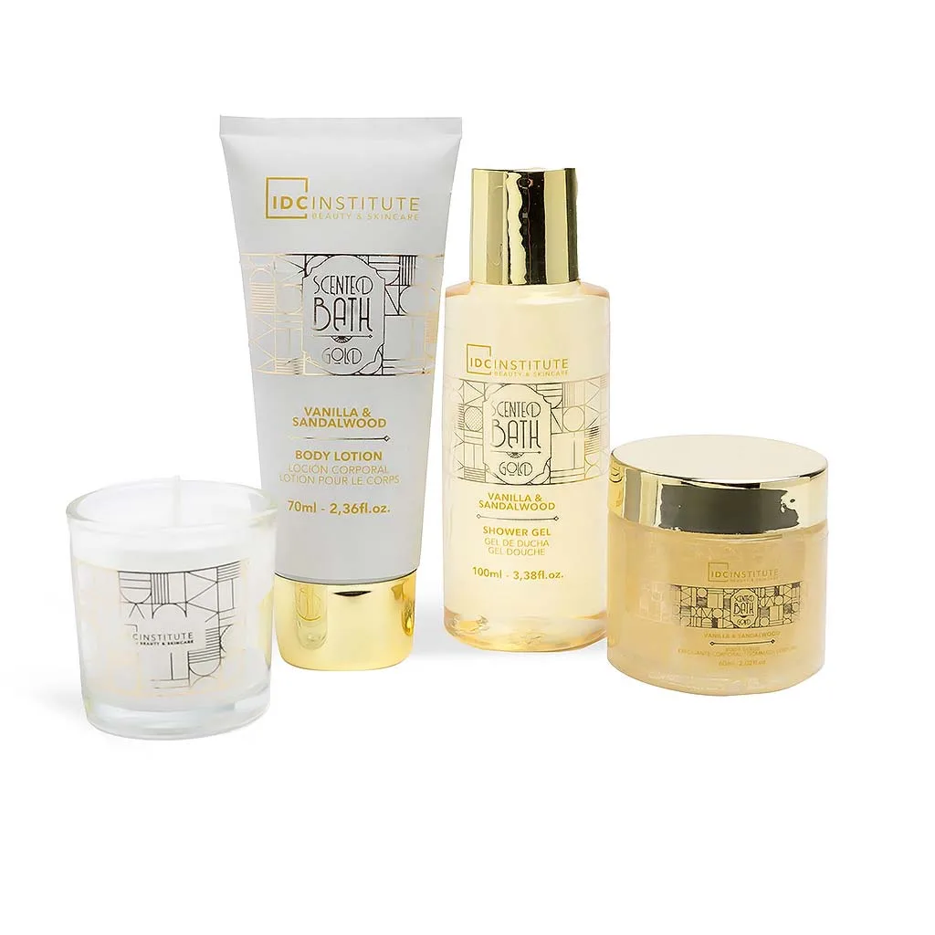 IDC Scented Bath Gold Vanilla & Sandalwood Set Σετ Δώρου - Περιποίησης W19x H15,3 x D4,3cm 4pcs IDC Scented Bath Gold Vanilla & Sandalwood Set Σετ Δώρου - Περιποίησης W19x H15,3 x D4,3cm 4pcs
