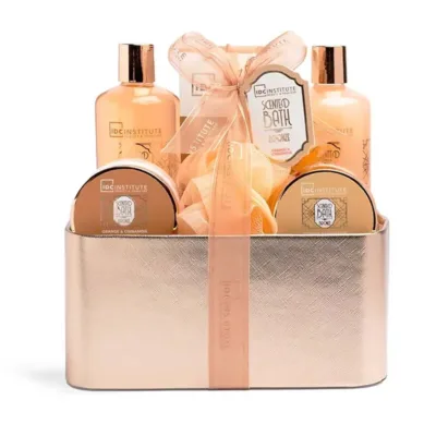 IDC Scented Bath Bronze Case Set Orange & Cinnamon - Σετ Μπάνιου 21,5 x 22,5 x 12,5cm 7pcs