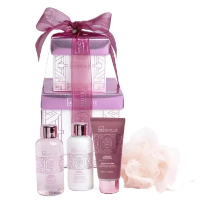 42292 IDC Scented Bath Rose Double Box Cherry Blossom Σετ Δώρου - Περιποίησης 10 x 16,5 x 10cm