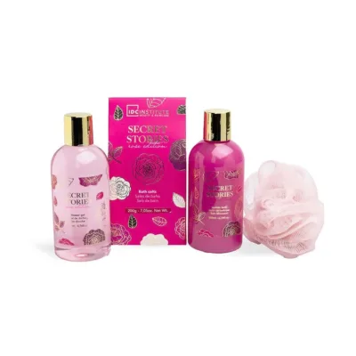 42295 IDC Scented Stories Rose Edition Bathtub Set 5pcs 23 x 23 x 12cm