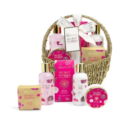 IDC Secret Stories Rose Edition Basket Set Σετ Δώρου - Περιποίησης W19x H23 x D11cm 6pcs