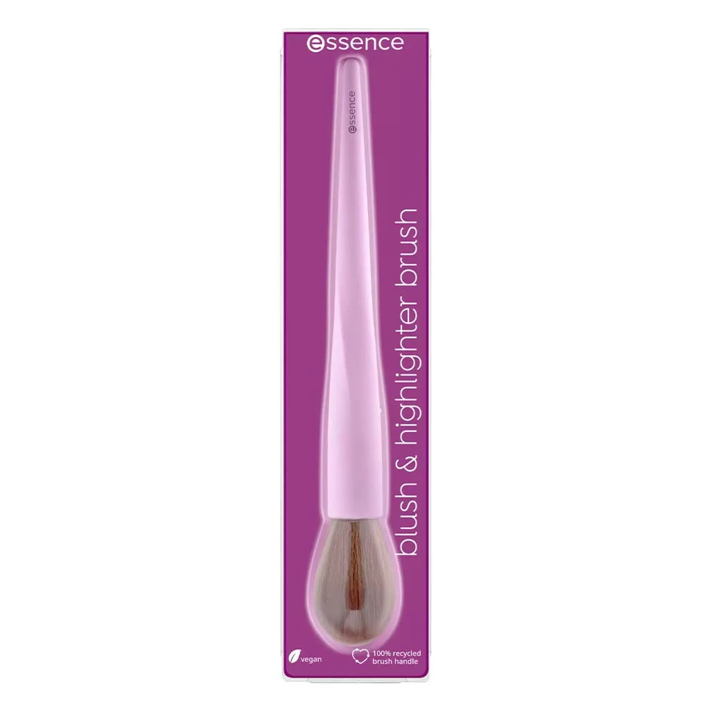 Essence-Cosmetics-Blush-And-Highlighter-Brush-02 Essence Cosmetics Blush And Highlighter Brush- Πινέλο για Ρουζ, Πούδρα & Highlighter Ροζ