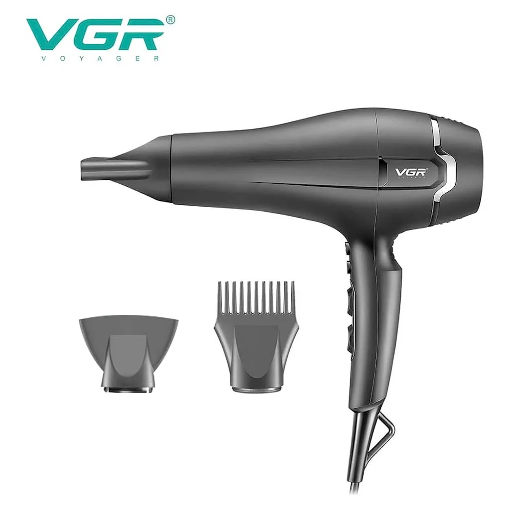 VGR V-450 Professional Hair Dryer Πιστολάκι Μαλλιών 2000-2400W Μαύρο