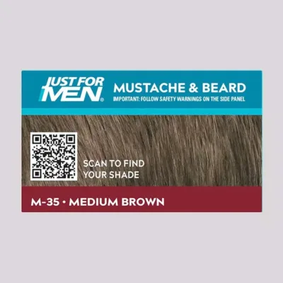 Just For Men Beard & Mustache Color Gel - Σετ Βαφής για Γένια & Μουστάκι Μ-35 Medium Brown Καστανό