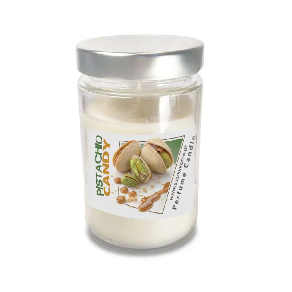 Sueno Aroma Φυτικό Αρωματικό Κερί Pistachio Candy με Φυστίκι Αιγίνης & Καραμέλα 376ml