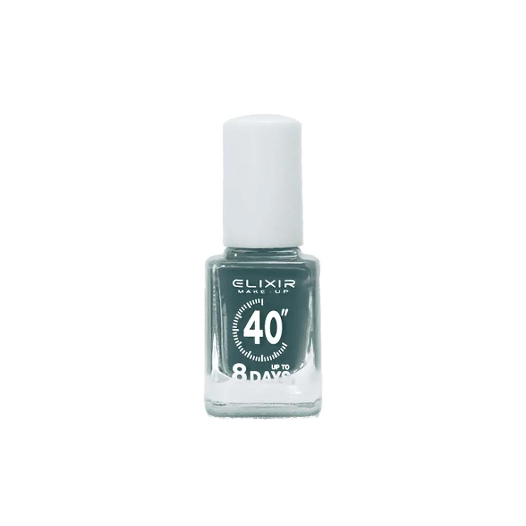 Elixir Fast Dry 40sec Nail Polish Βερνίκι Νυχιών Διάρκειας 8 ημερών 044 Victory Πετρόλ 13ml