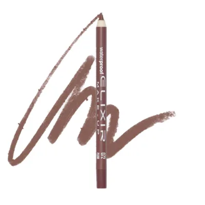 Elixir Waterproof Lip Pencil Μολύβι Χειλιών Αδιάβροχο 1,4gr 072 Plum Καφέ Μαονί