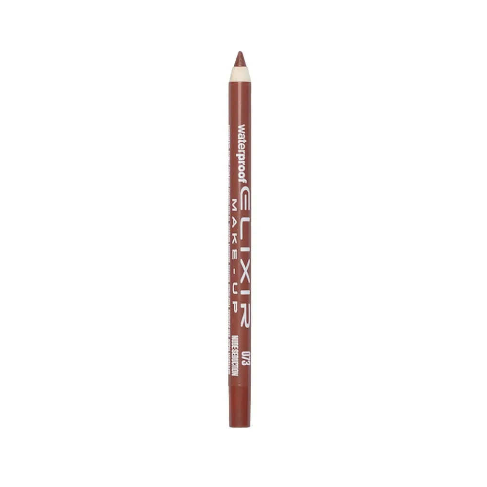 Elixir Waterproof Lip Pencil Μολύβι Χειλιών Αδιάβροχο 1,4gr 073 Nude Seduction Σοκολά Κεραμιδί