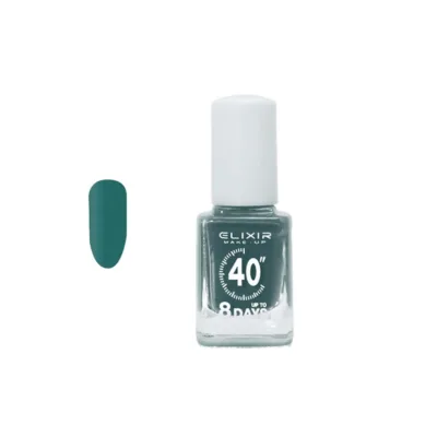 Elixir Fast Dry 40sec Nail Polish Βερνίκι Νυχιών Διάρκειας 8 ημερών 044 Victory Πετρόλ 13ml