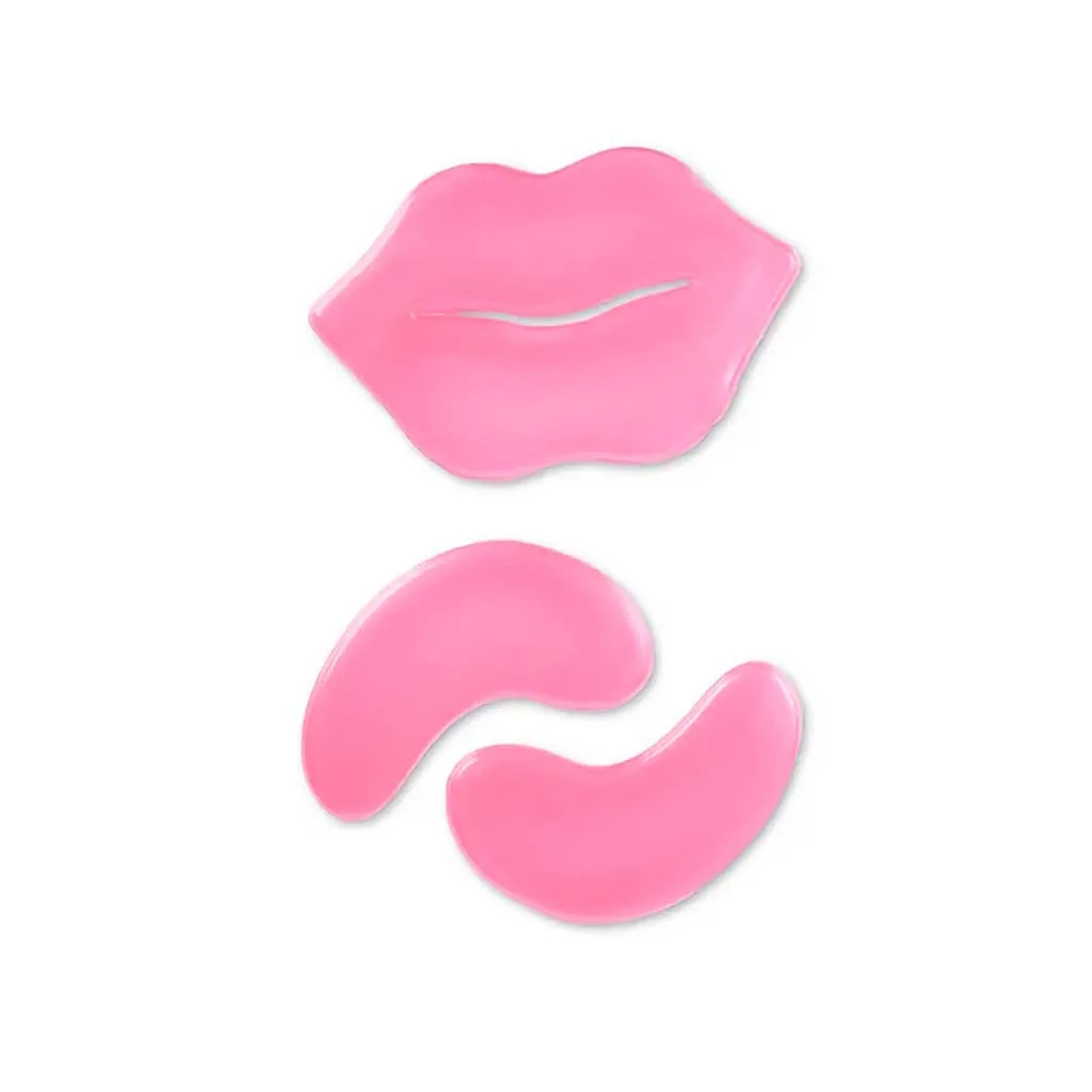 IDC Hyaluronic Acid Hydrogel Lips & Eyes Patch Set Επιθέματα Χειλιών & Ματιών με Υδατικό τζελ 3pcs