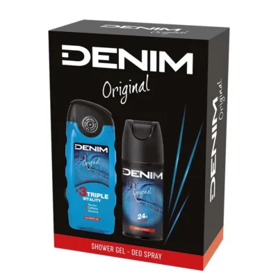 Denim Original Men's Giftset Shower Gel 250ml & Deodorant Spray 150ml