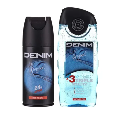 Denim Original Men's Giftset Shower Gel 250ml & Deodorant Spray 150ml