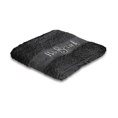 Helen Seward Πετσέτα με Λογότυπο Βαμβακερή 49 x 95cm Μαύρη