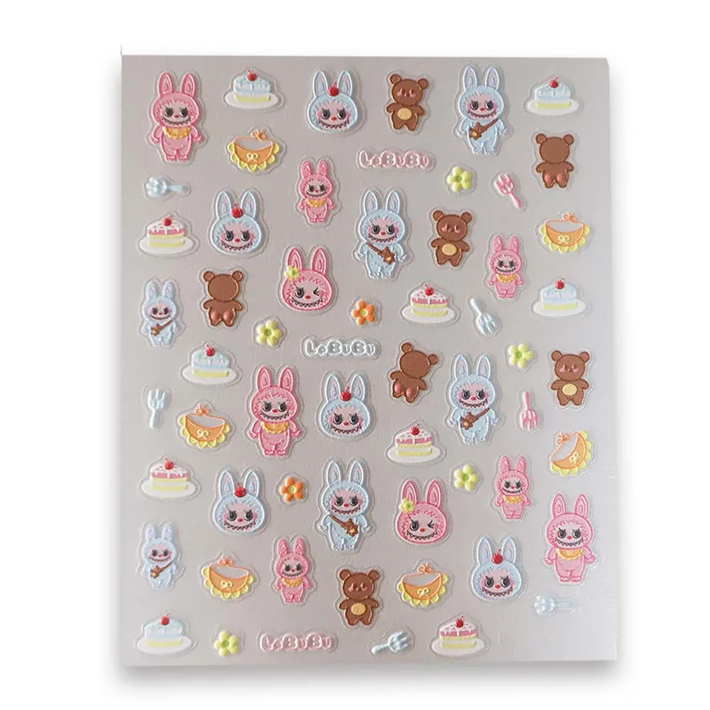 Dance With Creator Nail Stickers Sweet Monsters Dr -1261 Διακοσμητικά Αυτοκόλλητα Νυχιών Πολύχρωμα