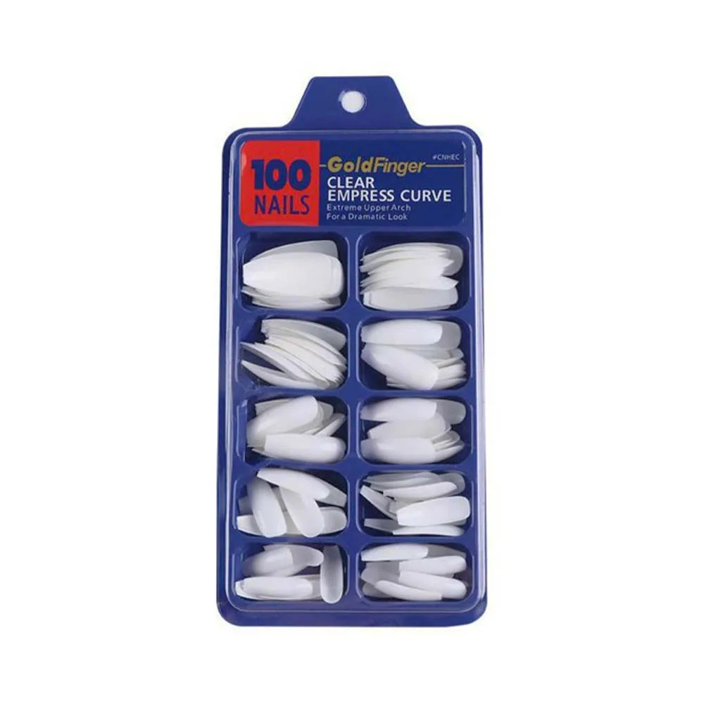 Gold Finger Natural White Empress Curve Tips