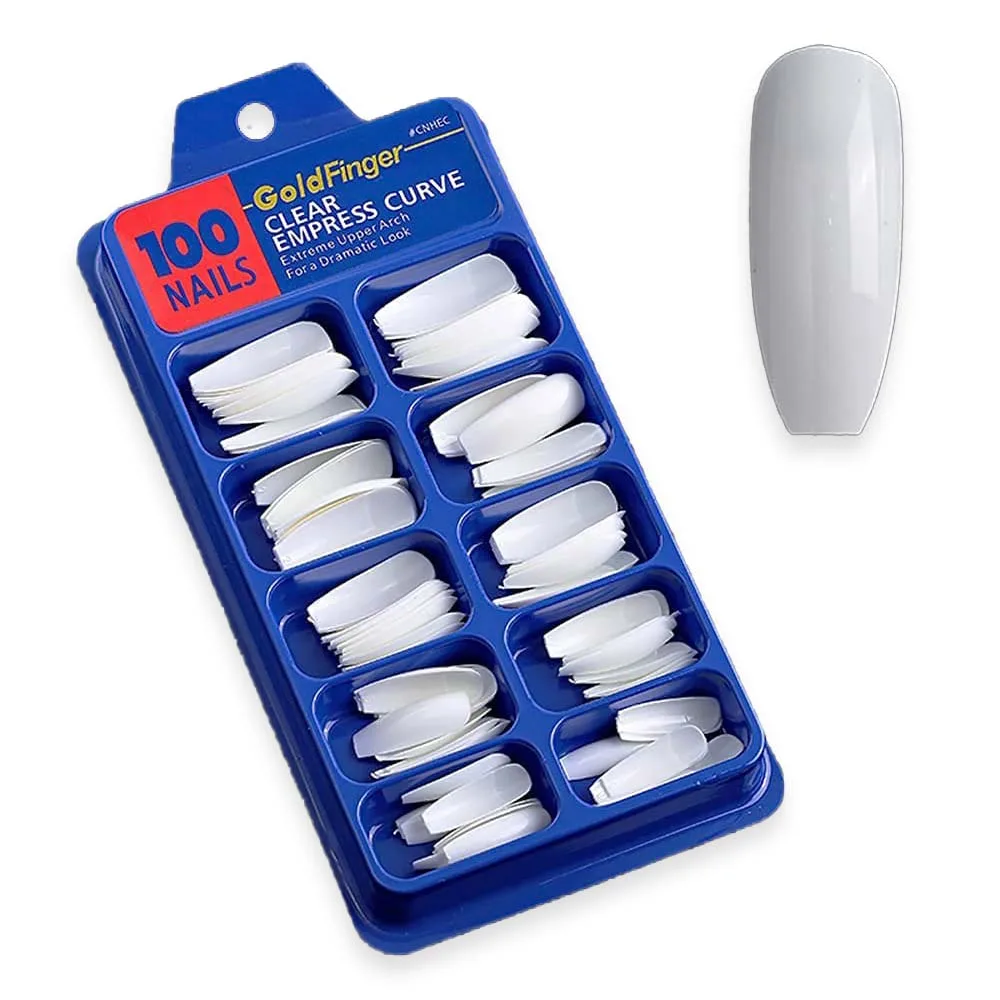 Gold Finger Natural White Empress Curve Tips