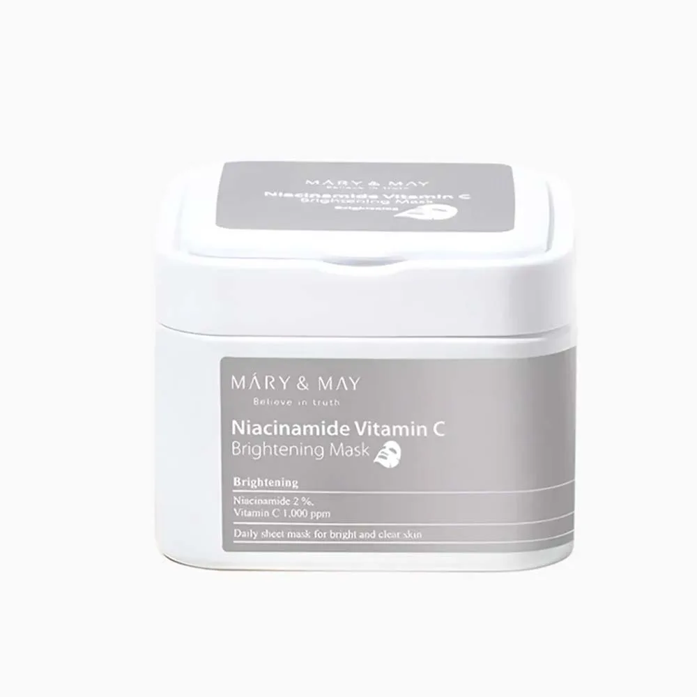 Mary-&-May-Niacinamide-Vitamin-C-Brightening-Mask-30τμχ-2 Mary & May Niacinamide Vitamin C Brightening Mask - Σετ Μάσκες Προσώπου Πανί με Νιασιναμίδη & Βιταμίνη C 30τμχ