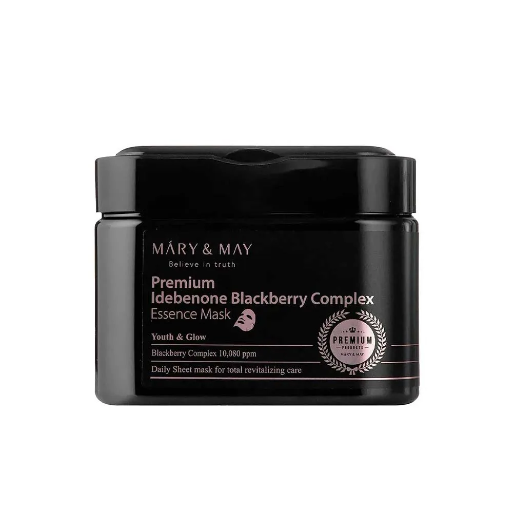 Mary-&-May-Premium-Idebenon-Blackberry-Complex-Essence-Mask-01 Mary & May Premium Idebenon Blackberry Complex Essence Mask 20τμχ
