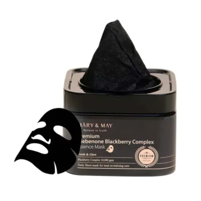 Mary & May Premium Idebenon Blackberry Complex Essence Mask 20τμχ