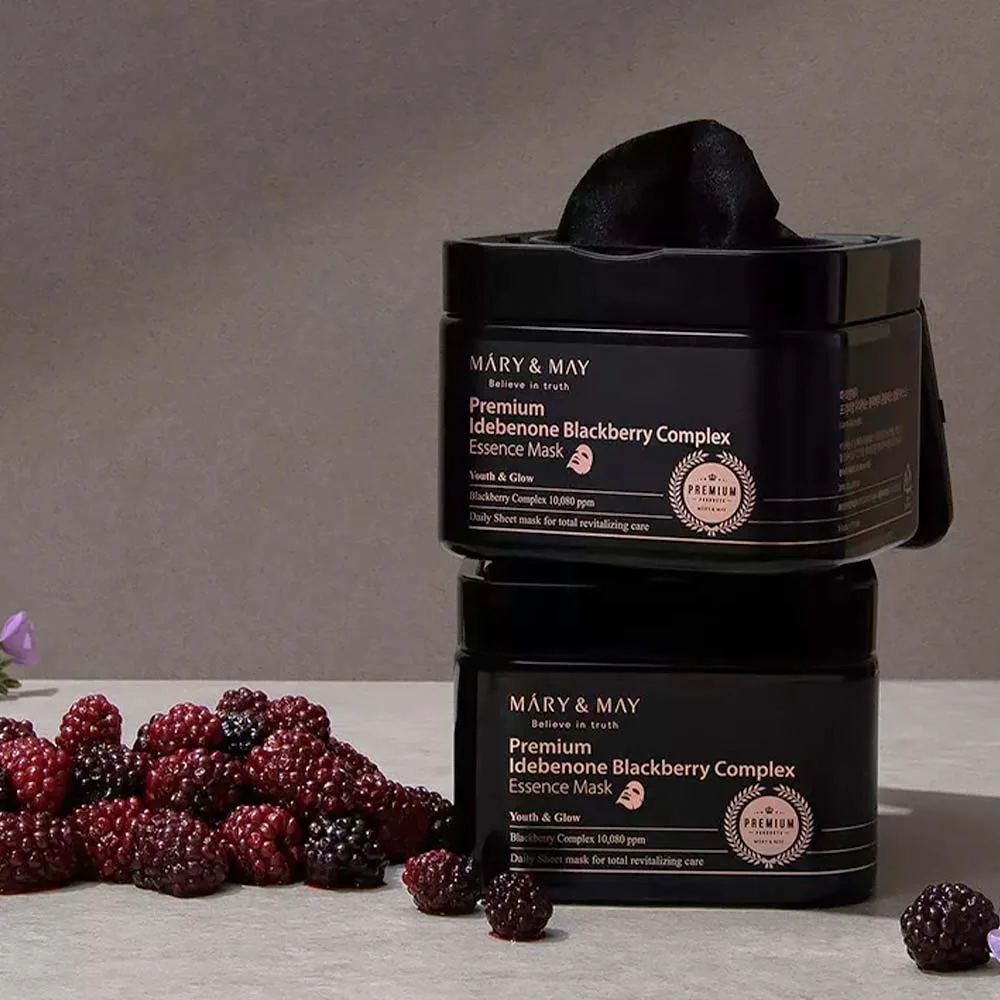 Mary-&-May-Premium-Idebenon-Blackberry-Complex-Essence-Mask07 Mary & May Premium Idebenon Blackberry Complex Essence Mask 20τμχ