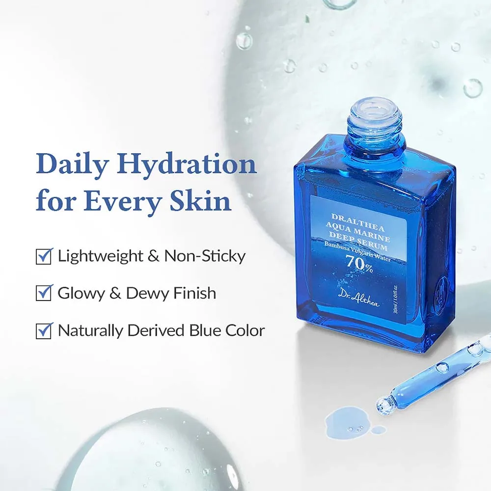 Dr. Althea Aqua Marine Deep Serum Ορός Εντατικής Ενυδάτωσης με Νερό Μπαμπού 30ml