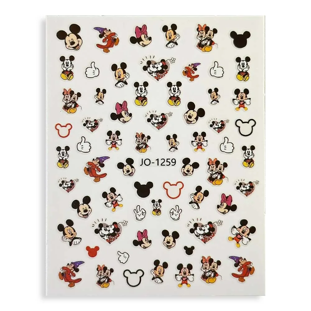 Joyful Nail Stickers Mickey & Minnie Διακοσμητικά Αυτοκόλλητα Νυχιών JO-1259