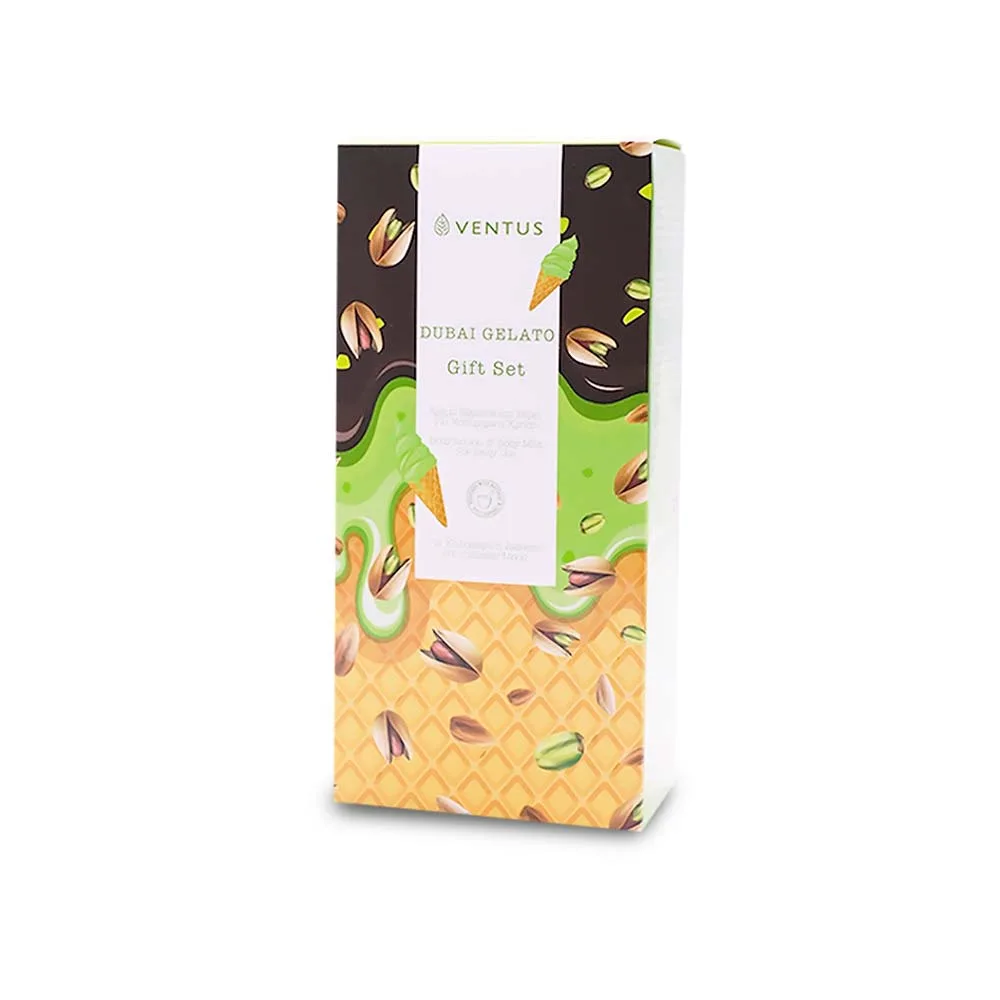 Ventus Dubai Gelato Perfume Gift Box - Body Mist Spray 100ml & Body Lotion 250ml