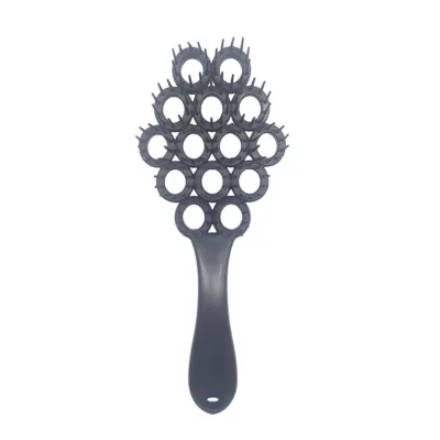 D&H Flexible Hair Brush Easy Detangling Βούρτσα Μαλλιών για Εύκολο Ξεμπέρδεμα 24cm Μαύρη