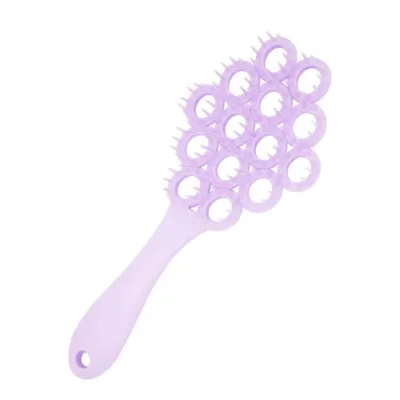 D&H Flexible Hair Brush Easy Detangling Βούρτσα Μαλλιών για Εύκολο Ξεμπέρδεμα 24cm Μωβ