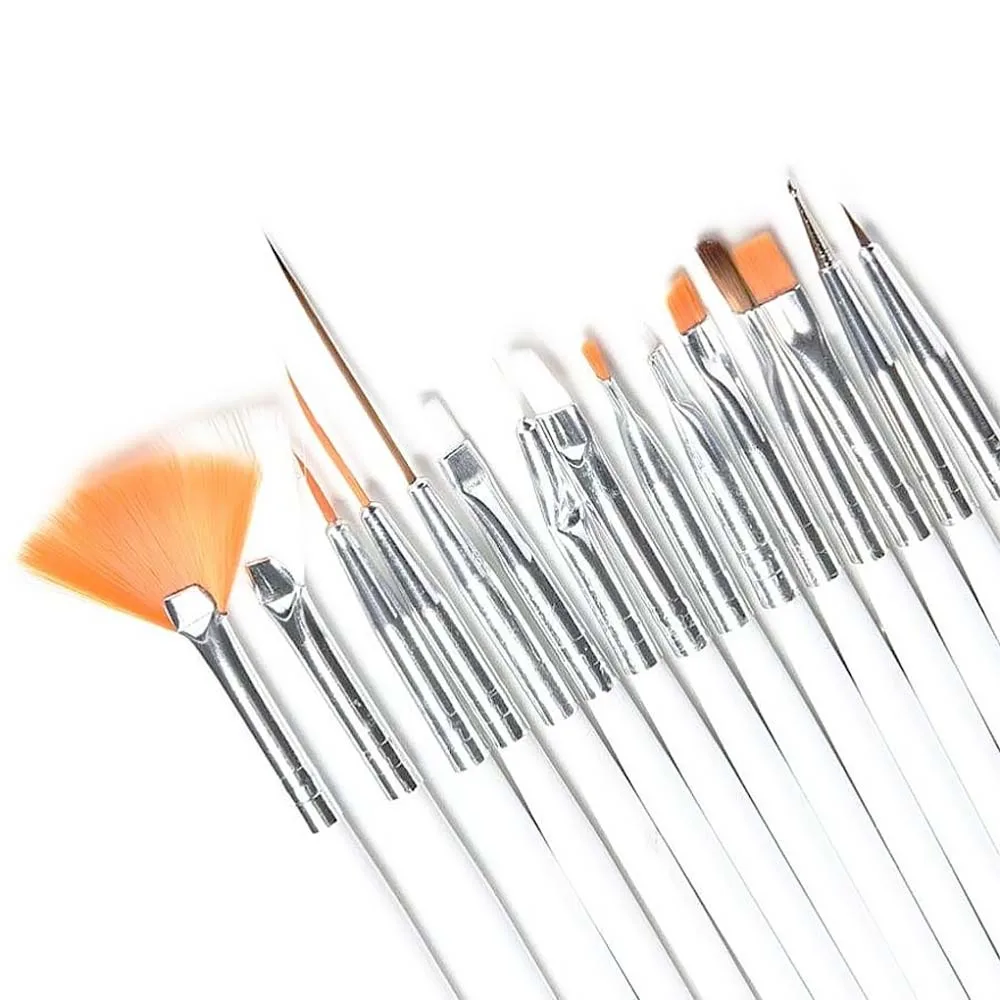 WD Ολοκληρωμένο Σετ Πινέλων Μανικιούρ Σχεδίου, Acrygel, Ombre & Dotting