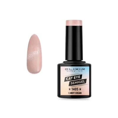 Elixir Cat Eye Effect SemiGel Ημιμόνιμο Βερνίκι Νυχιών 1405 Candy cream