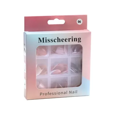 Misscheering Nail Tips Τεχνητά Nύχια Medium Square 5 Nude Colours 135pcs No 06
