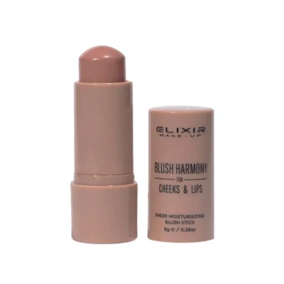 Elixir Blush Harmony Stick Blusher & Lipstick 8gr 500 Nude Salmon