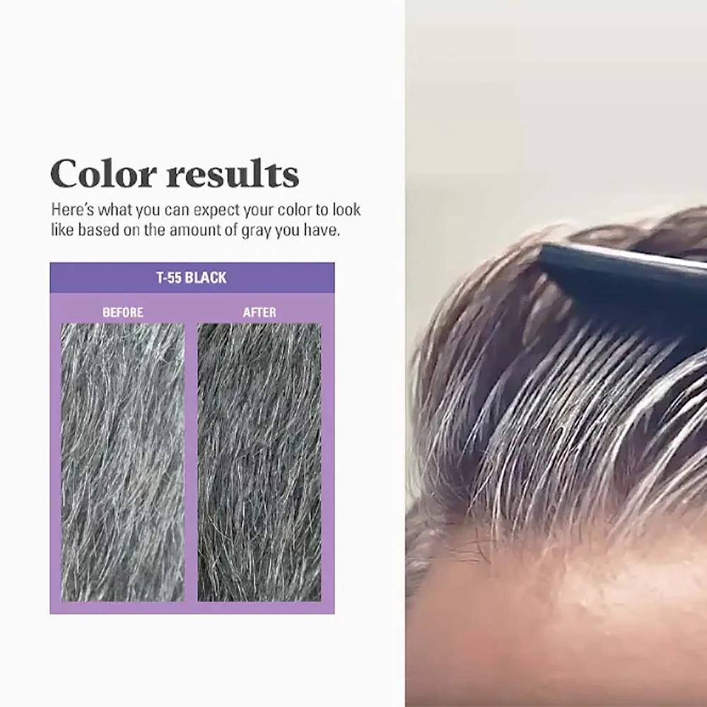 Just For Men Touch Of Grey Instant Grey Blending - Σετ Βαφής Φυσικής Μερικής Κάλυψης Γκρίζων Τ-55 Black Μαύρο Just For Men Touch Of Grey Instant Grey Blending - Σετ Βαφής Φυσικής Μερικής Κάλυψης Γκρίζων Τ-55 Black Μαύρο