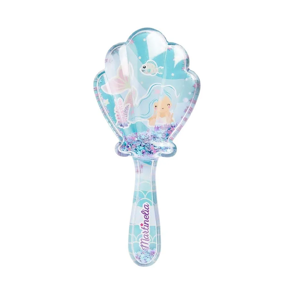 Martinelia Shell Hair Brush - Βούρτσα Μαλλιών Γαλάζια 18 x 8cm Ηλικίες 3+