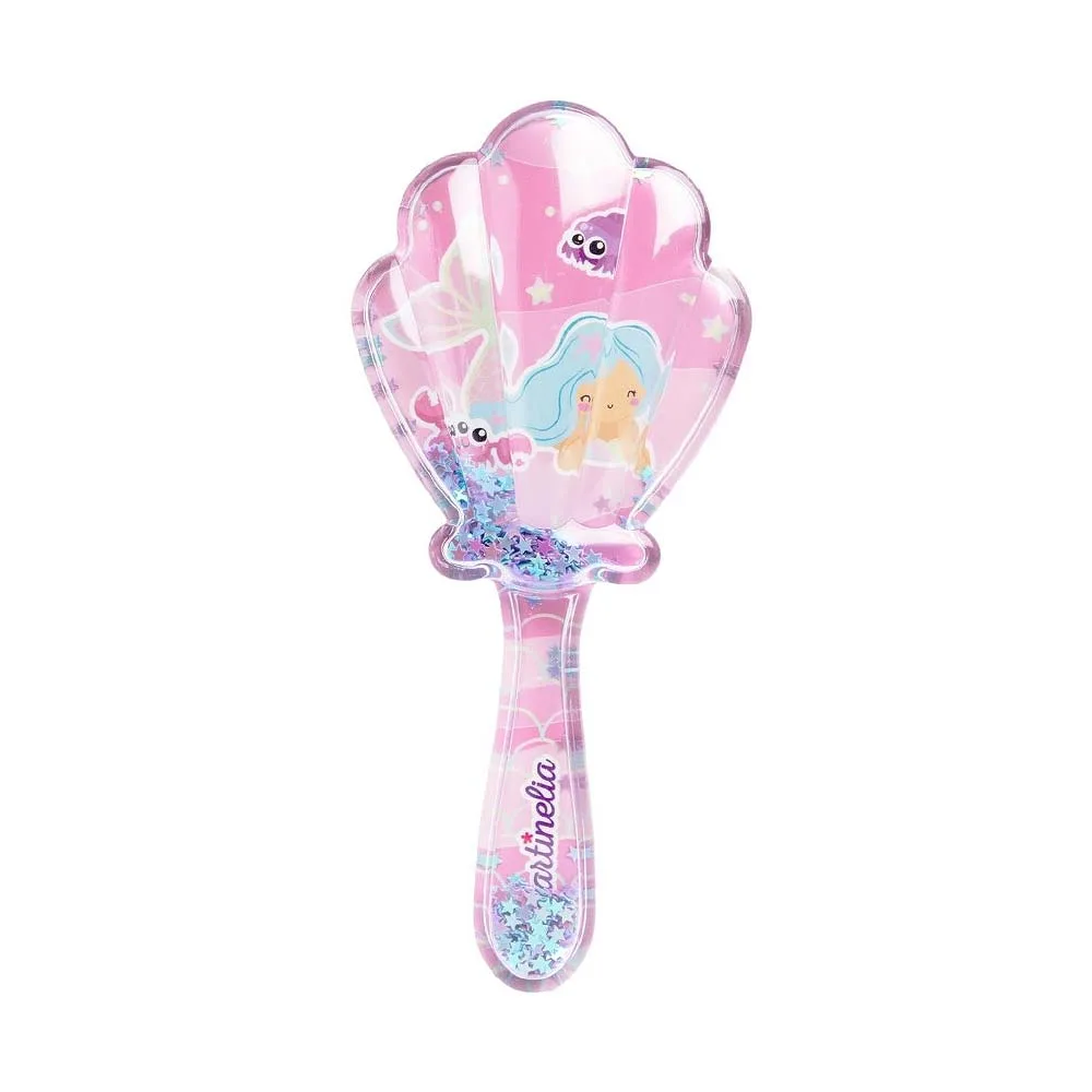 Martinelia Shell Hair Brush - Βούρτσα Μαλλιών Ροζ 18 x 8cm Ηλικίες 3+