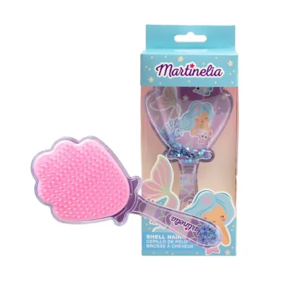 Martinelia Shell Hair Brush - Βούρτσα Μαλλιών Μωβ 18 x 8cm Ηλικίες 3+