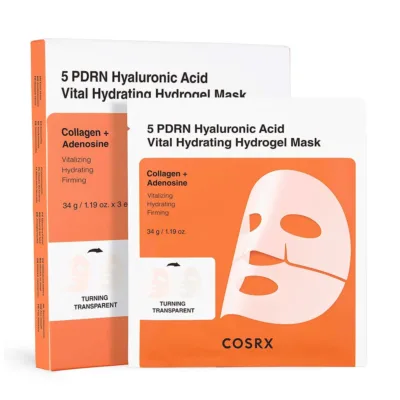 COSRX 5 PDRN Hyaluronic Acid Vital Hydrating Hydrogel Mask  3pcs x 34gr
