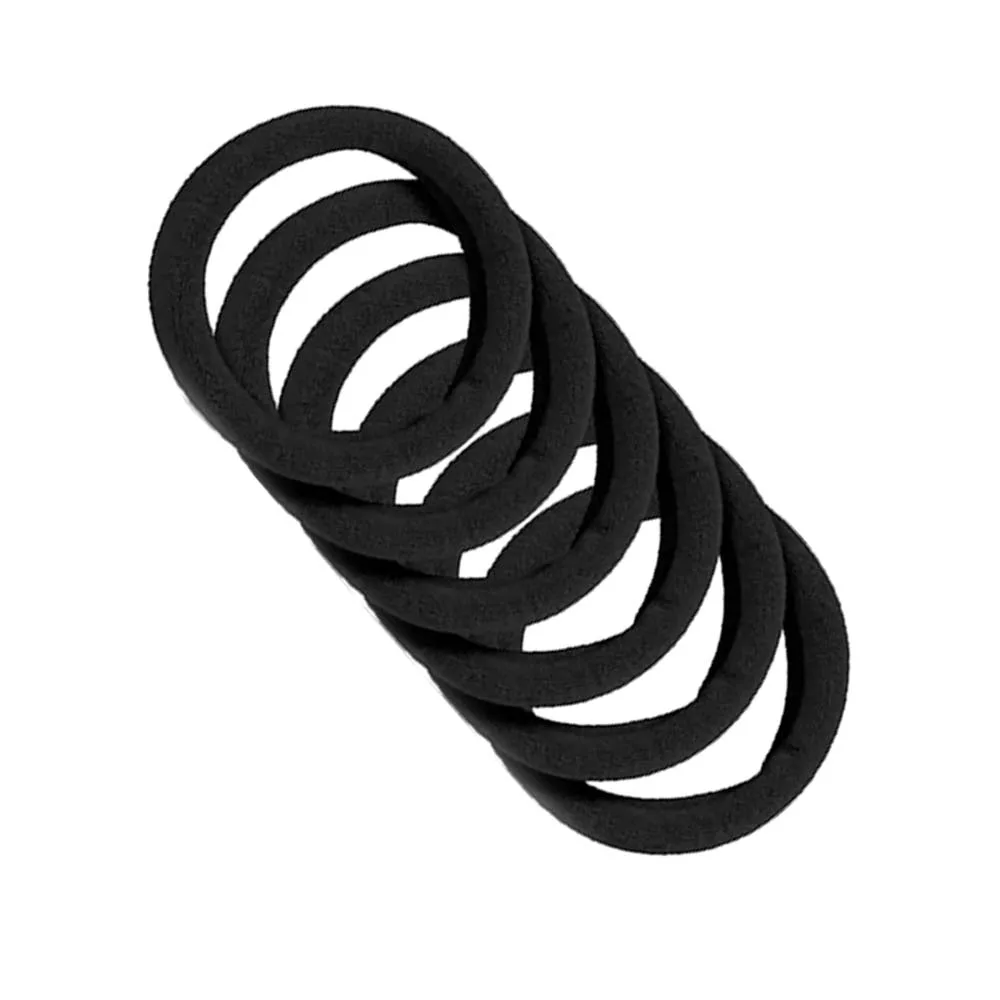 Kika-Hair-Bands-Λαστιχάκια-Μαλλιών-Σετ-6τμχ-Μαύρα