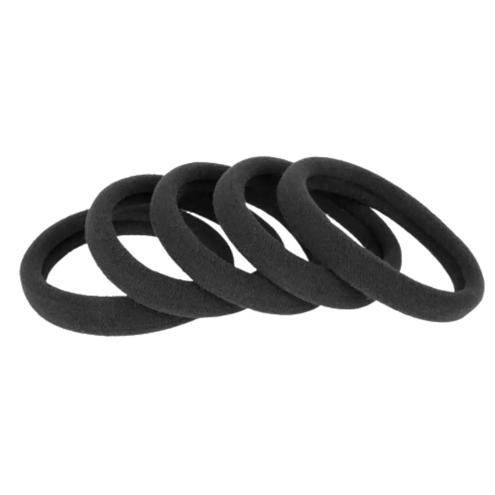 Kika Hair Bands Λαστιχάκια Μαλλιών Σετ 6τμχ Μαύρα