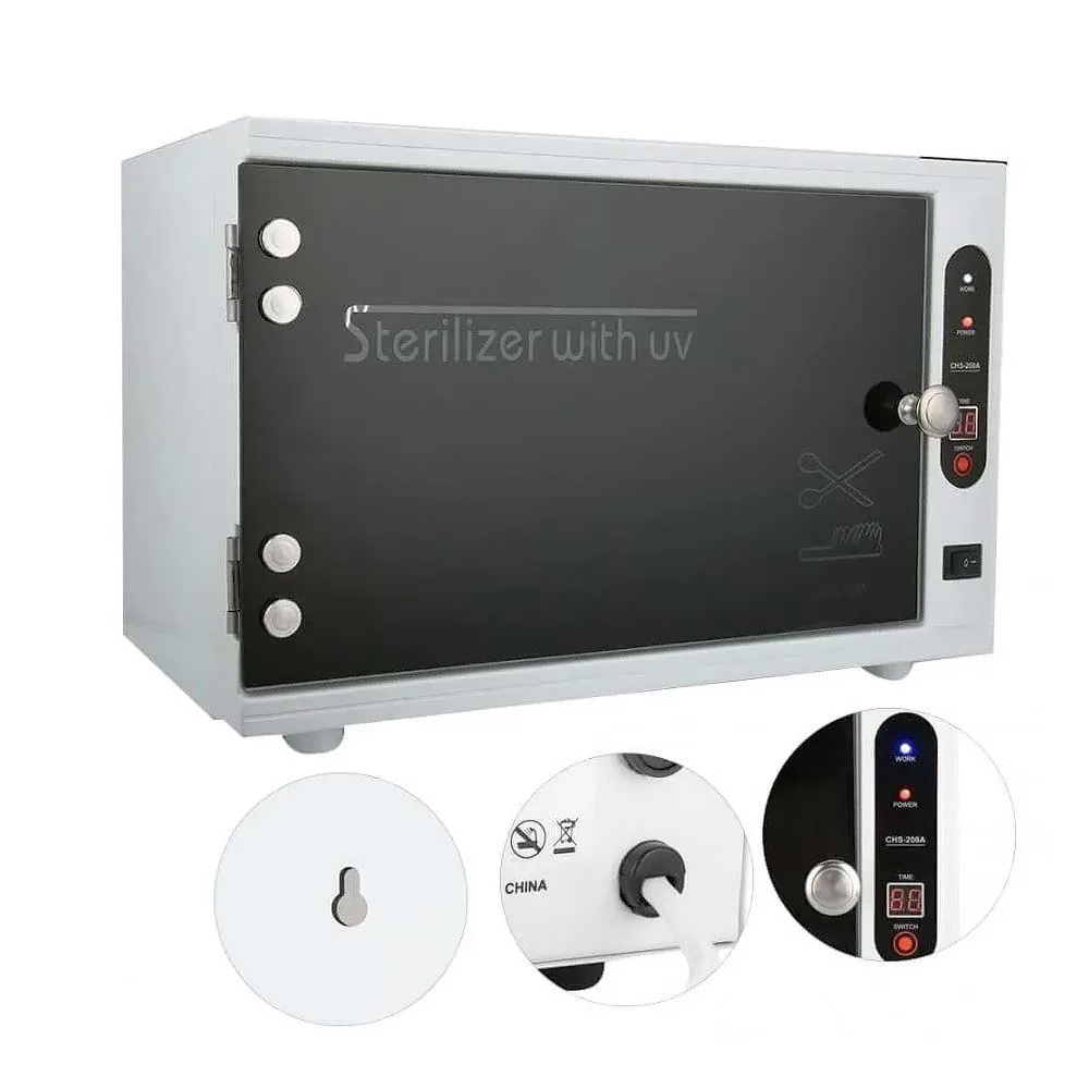 Sterilizer with UV Επαγγελματικός Αποστειρωτής Υπεριώδους Ακτινοβολίας 15W CHS-208A