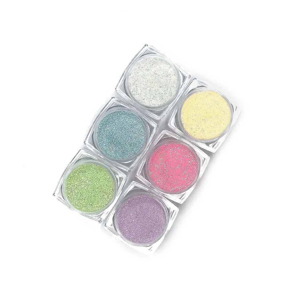 WD Διακοσμητικά Στρας Glitter Νυχιών 6 Colours